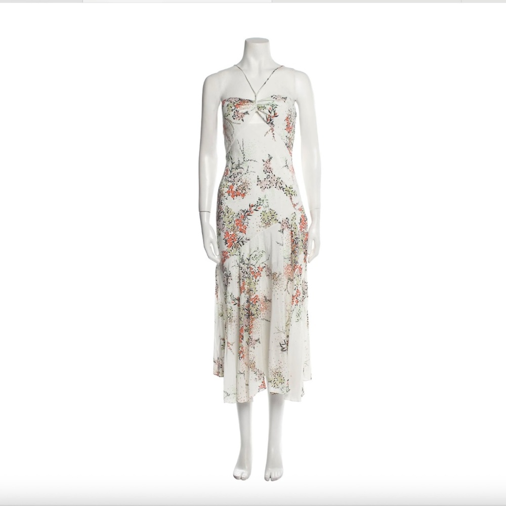 Equipment Floral Print Midi Length Dress